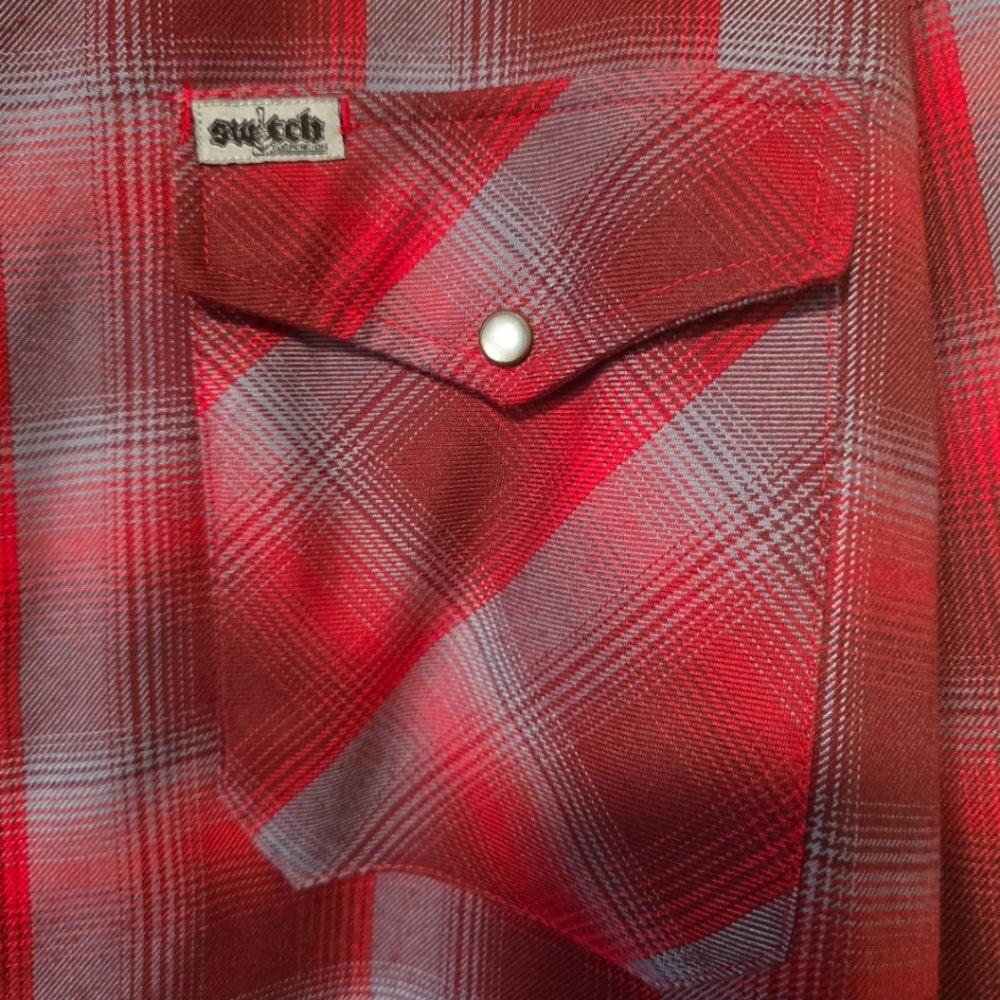 NWOT Men's Dixxon The Game Over Switch Suspension Button Plaid Flannel Size 2X - Picture 4 of 6